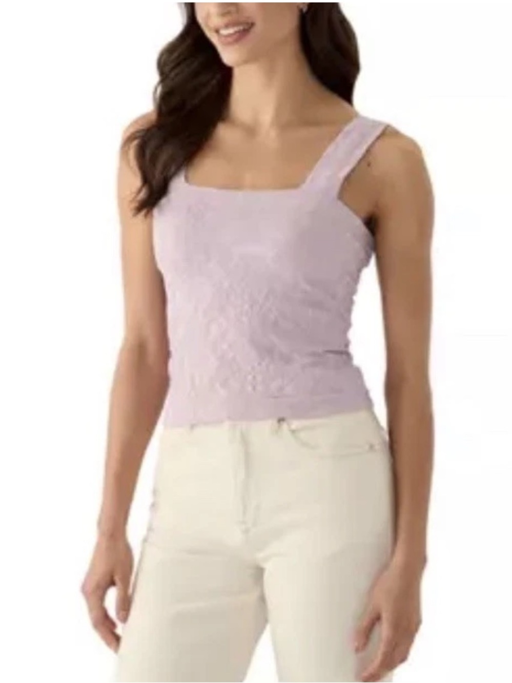Olive & Oak Lilac L/XL Textured Sleeveless Top - Size S/M - NWT